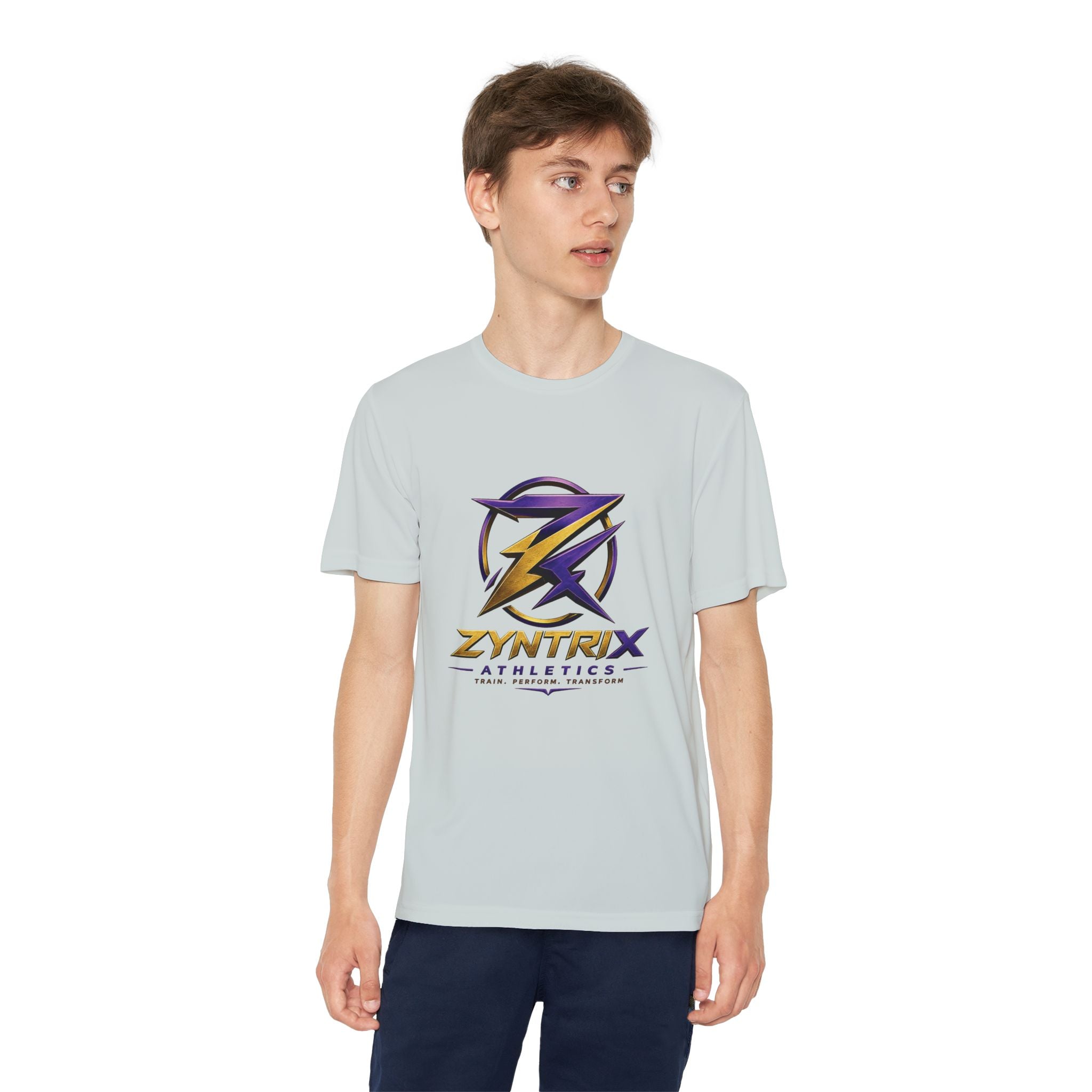 Youth Competitor Tee — Zyntrix Athletics Logo Tee (Train • Perform • Transform)