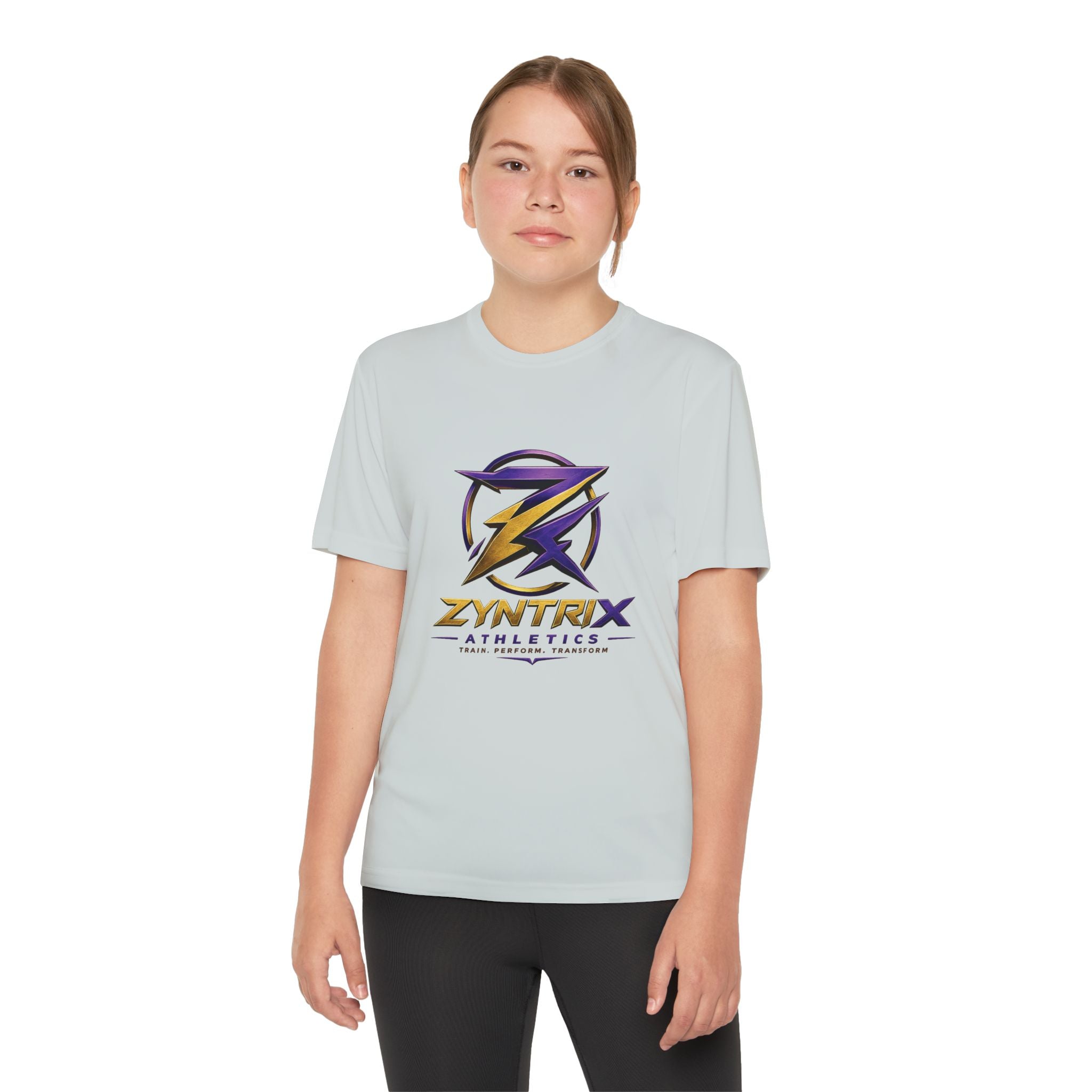 Youth Competitor Tee — Zyntrix Athletics Logo Tee (Train • Perform • Transform)
