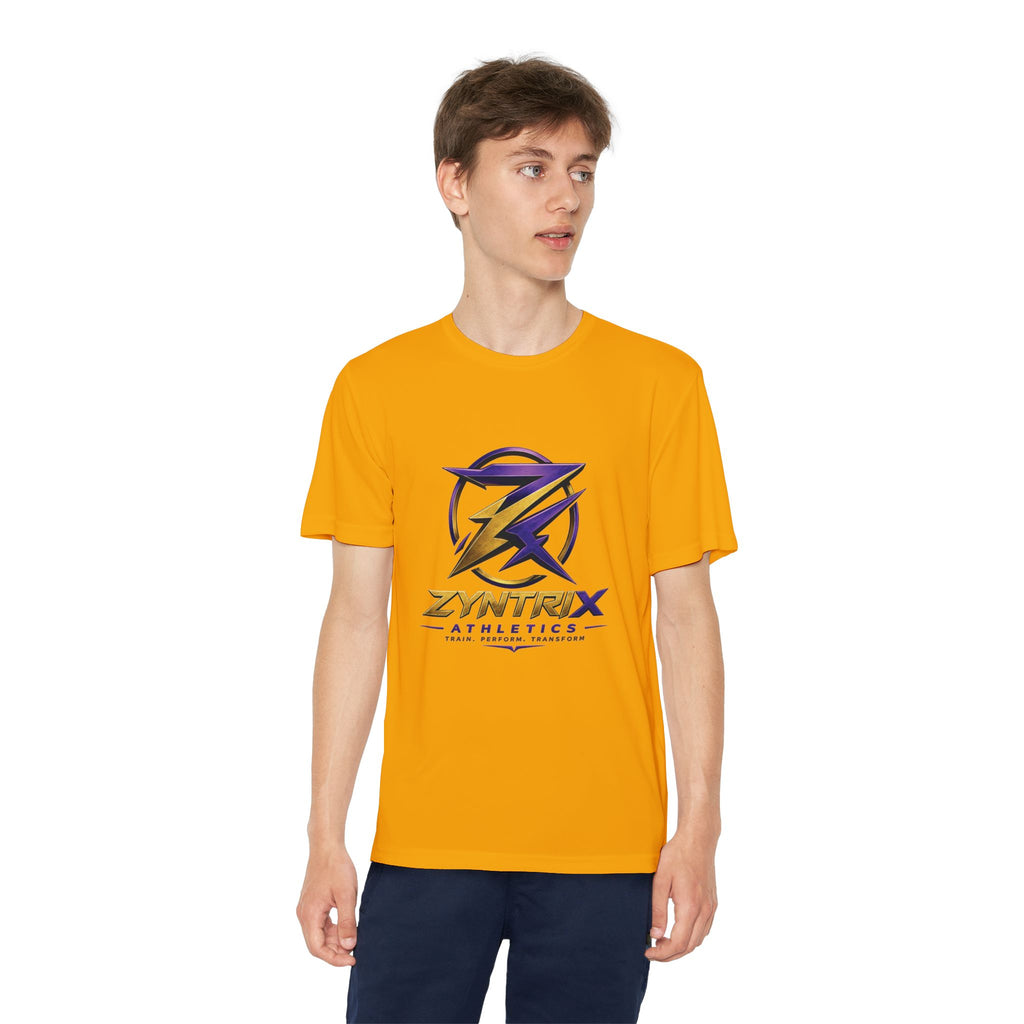 Youth Competitor Tee — Zyntrix Athletics Logo Tee (Train • Perform • Transform)