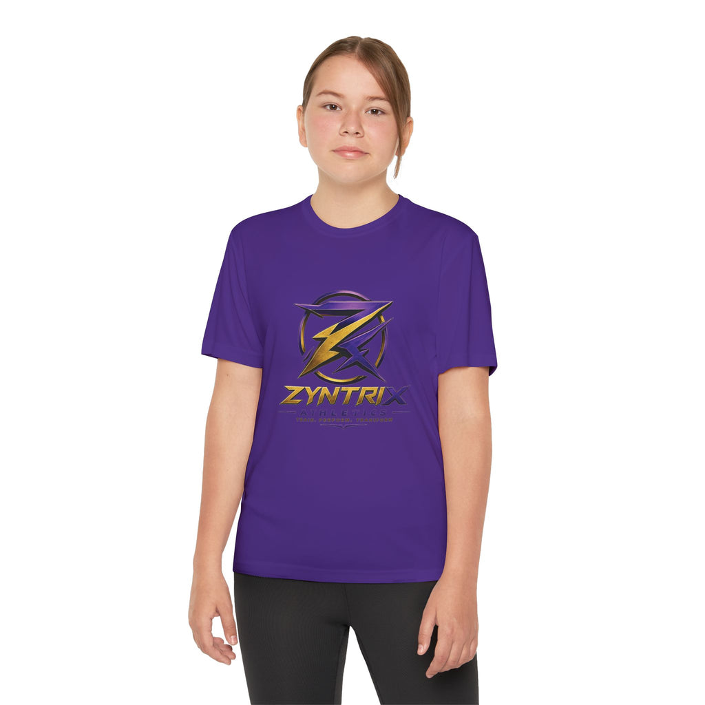 Youth Competitor Tee — Zyntrix Athletics Logo Tee (Train • Perform • Transform)
