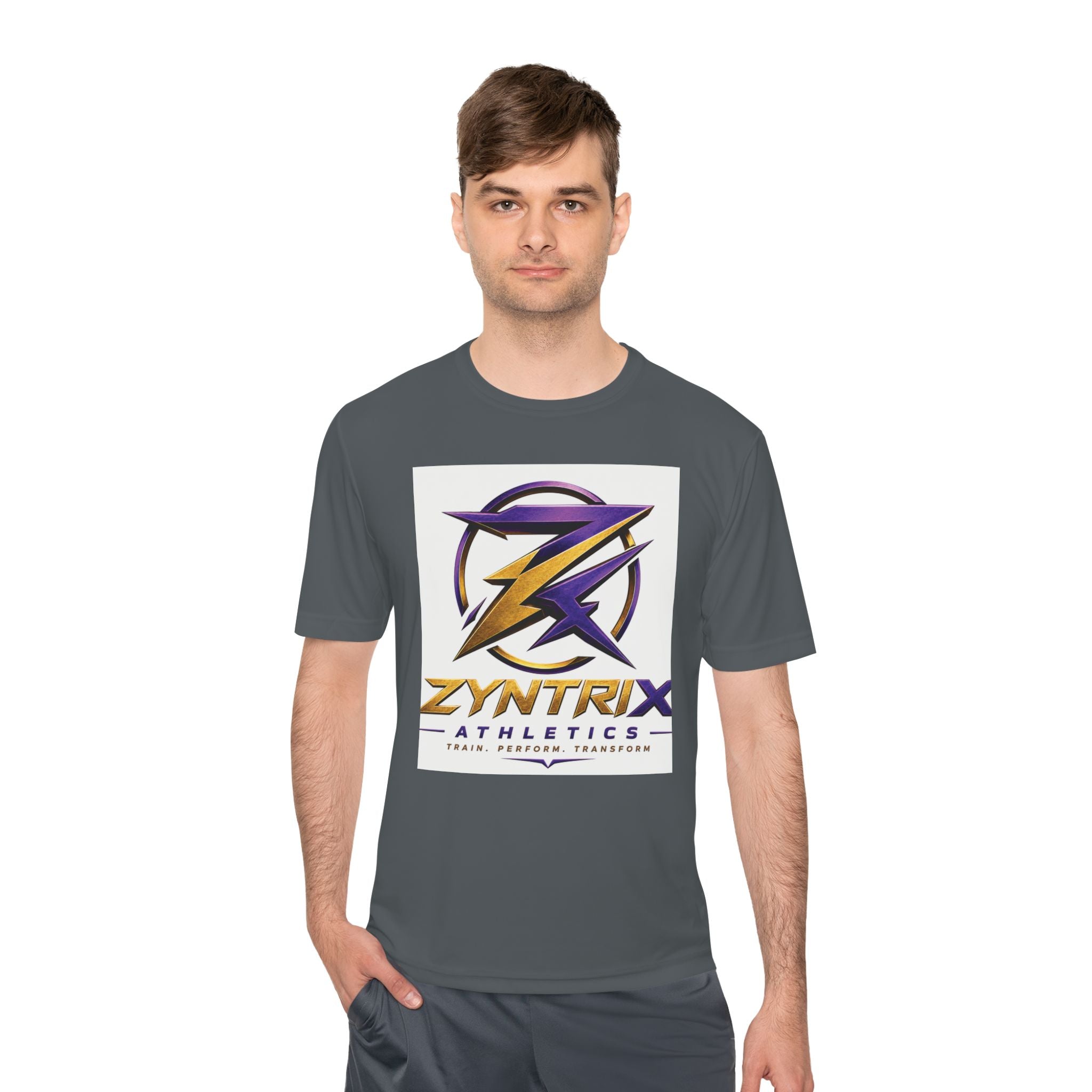 Zyntrix Gaming Logo Tee | Train Perform Transform Athletic Shirt