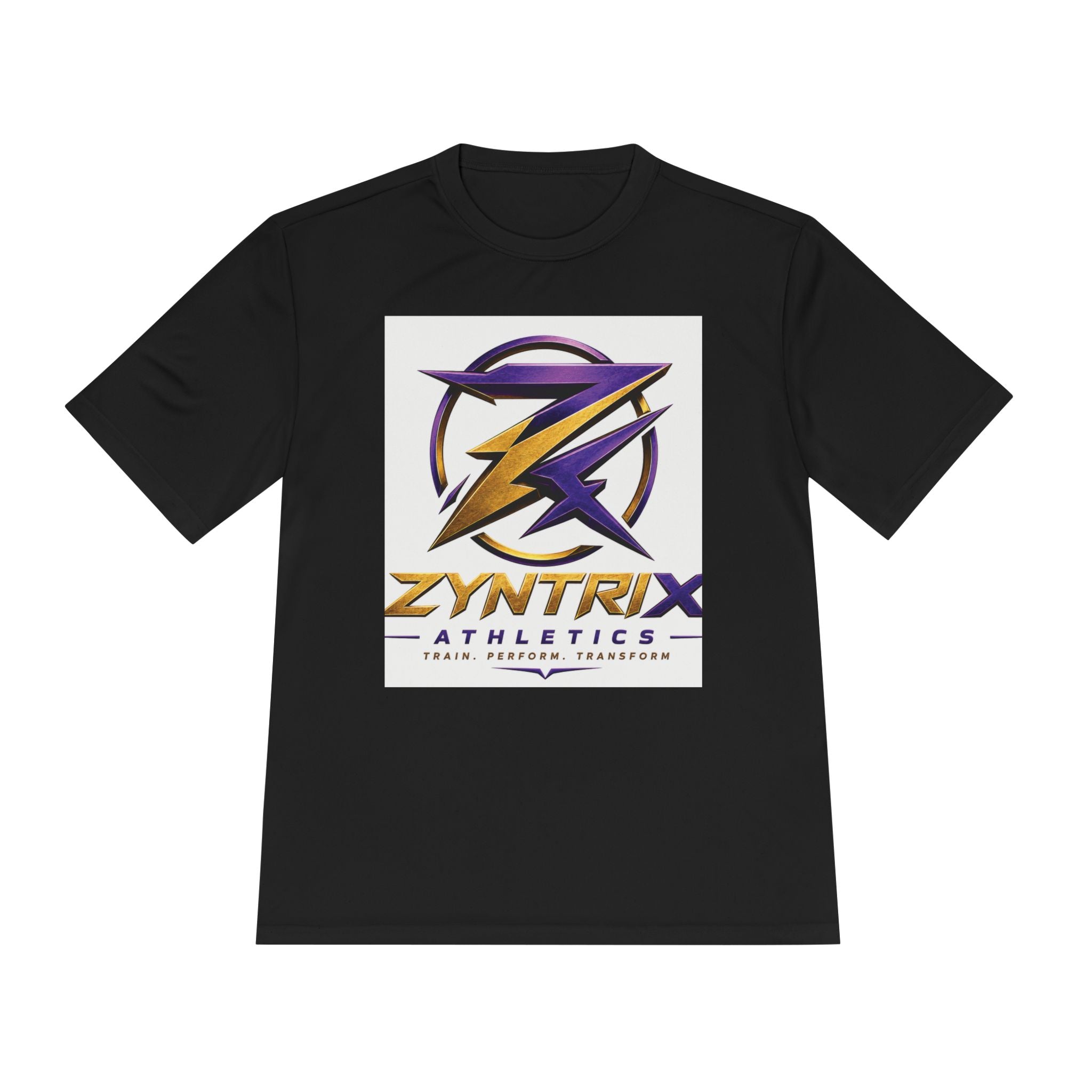 Zyntrix Gaming Logo Tee | Train Perform Transform Athletic Shirt