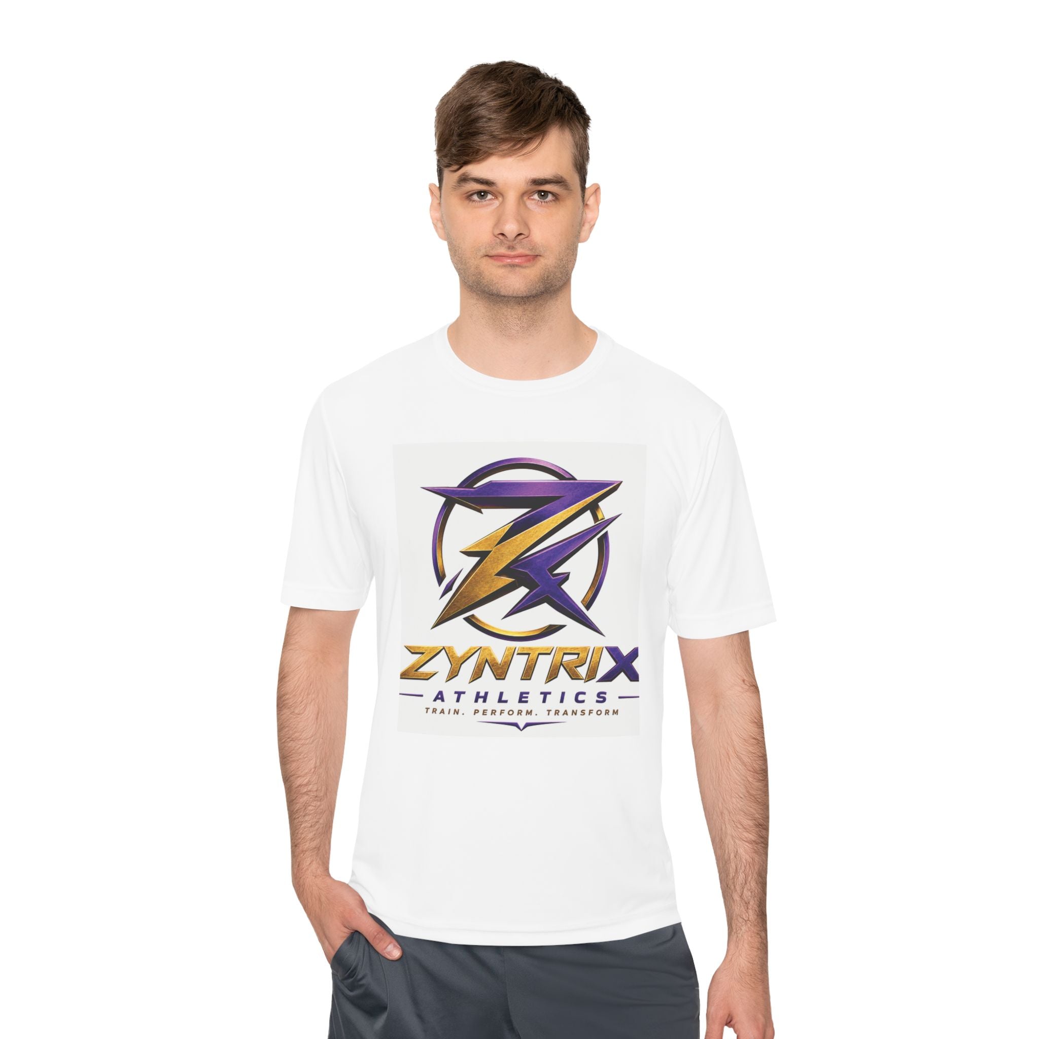 Zyntrix Gaming Logo Tee | Train Perform Transform Athletic Shirt