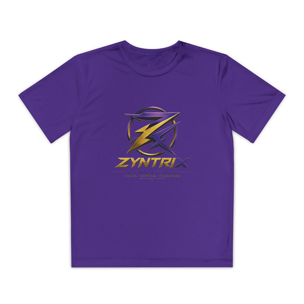 Youth Competitor Tee — Zyntrix Athletics Logo Tee (Train • Perform • Transform)