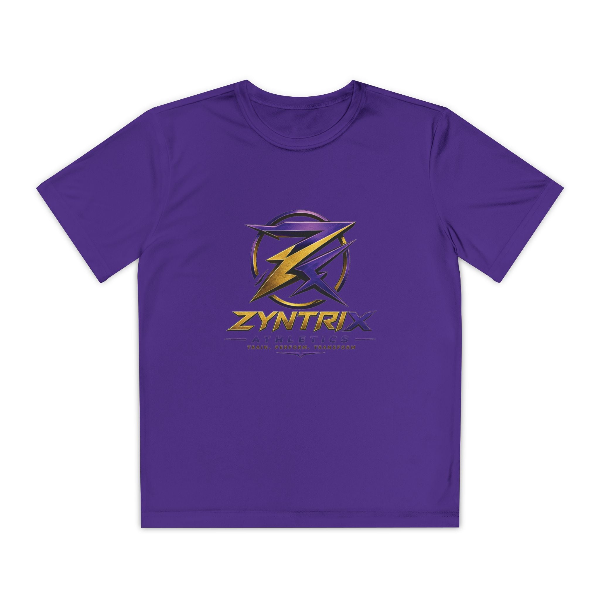 Youth Competitor Tee — Zyntrix Athletics Logo Tee (Train • Perform • Transform)