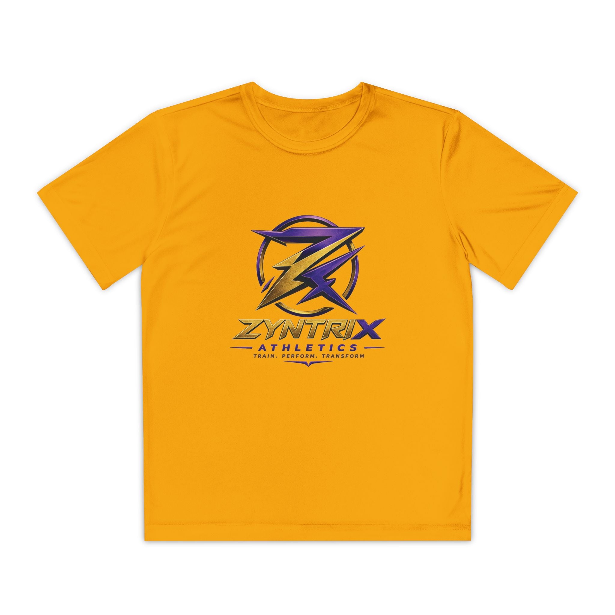 Youth Competitor Tee — Zyntrix Athletics Logo Tee (Train • Perform • Transform)
