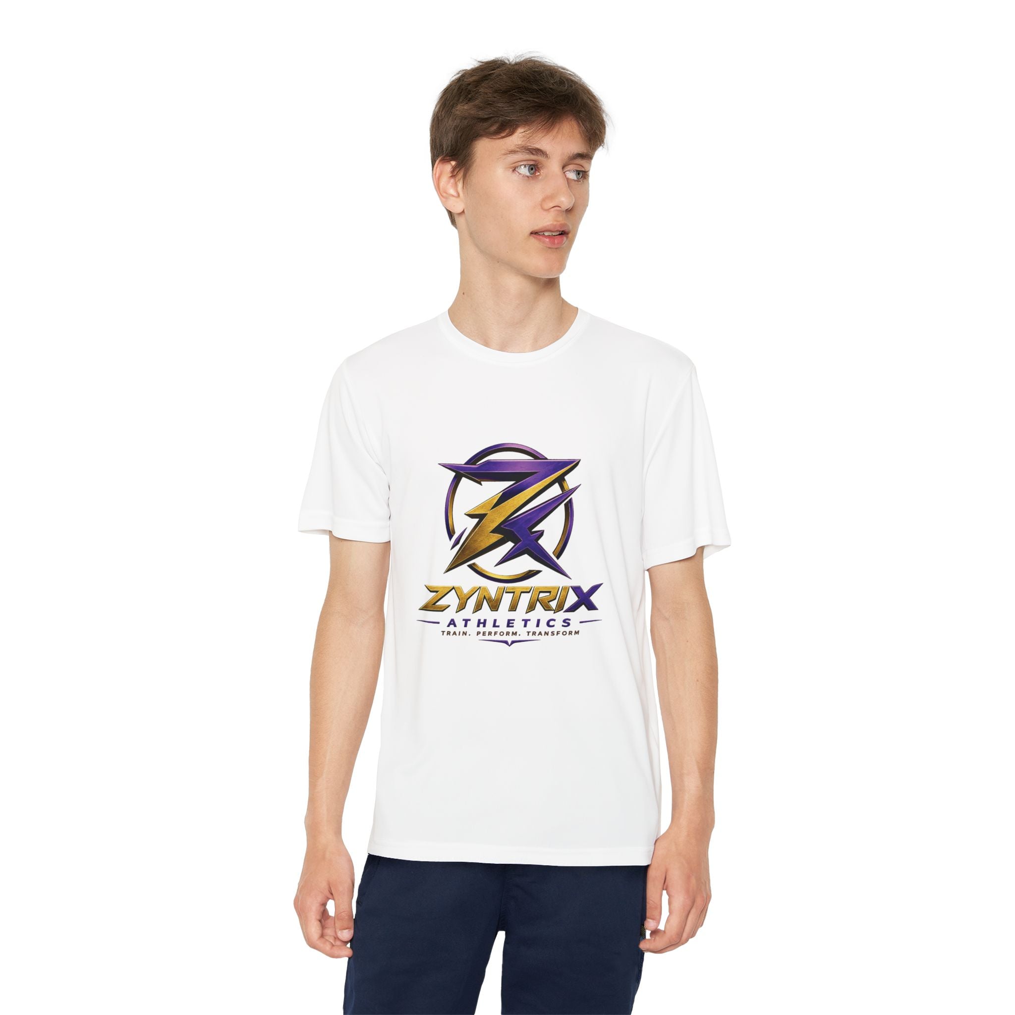 Youth Competitor Tee — Zyntrix Athletics Logo Tee (Train • Perform • Transform)